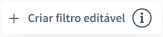 Criar filtro de questões editável