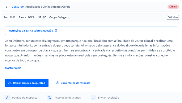 QUESTÕES DISCURSIVAS
